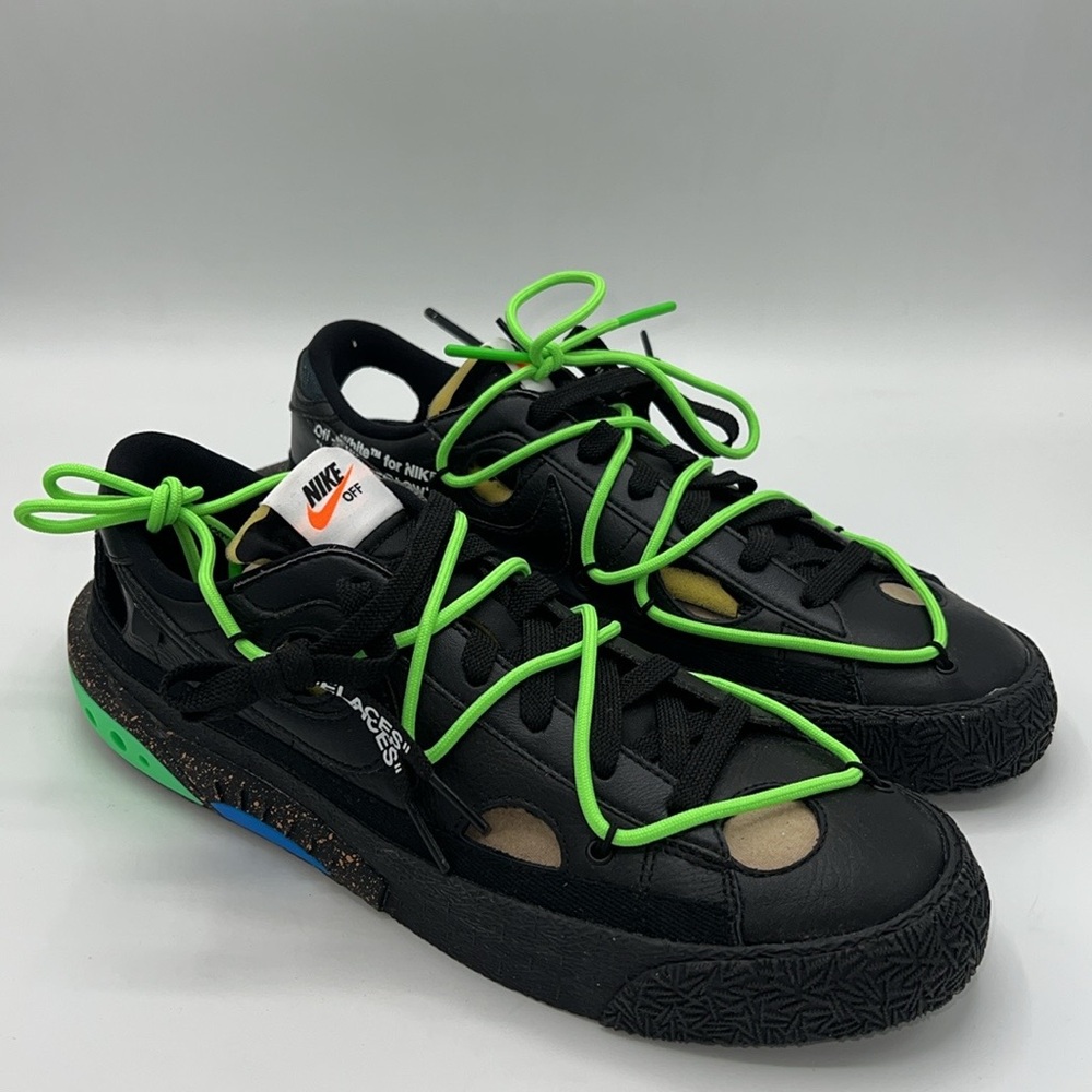 Nike Blazer Low Off-White Black Electro Green w/Box